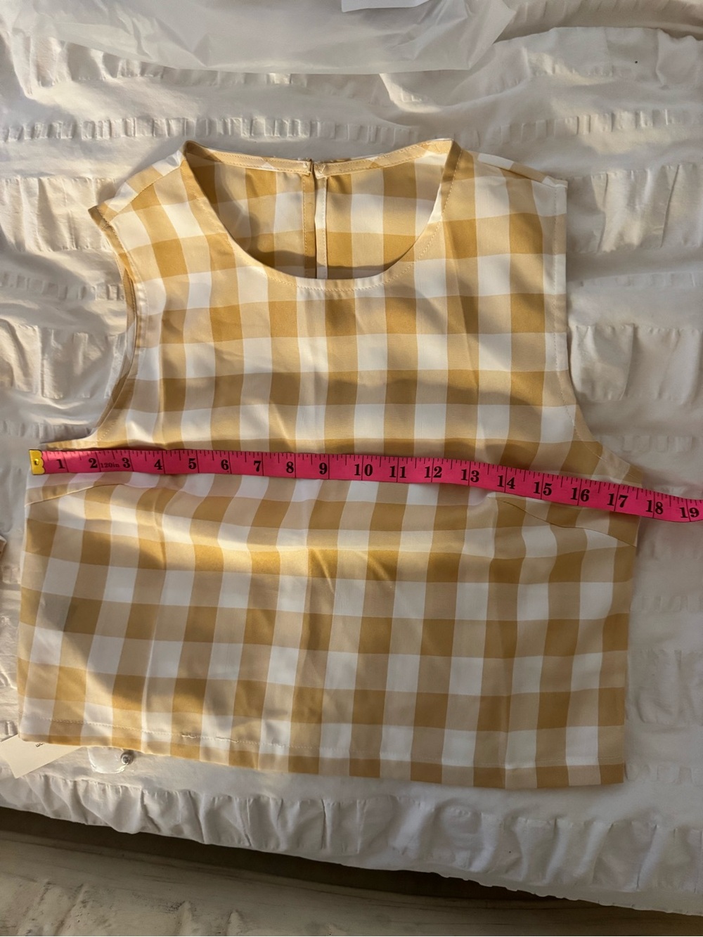 Commense Yellow Gingham Maxi Skirt Set - Picture 12 of 13